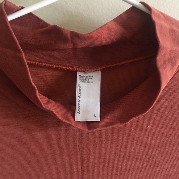 Rust mock neck long sleeve - Picture 3 of 5
